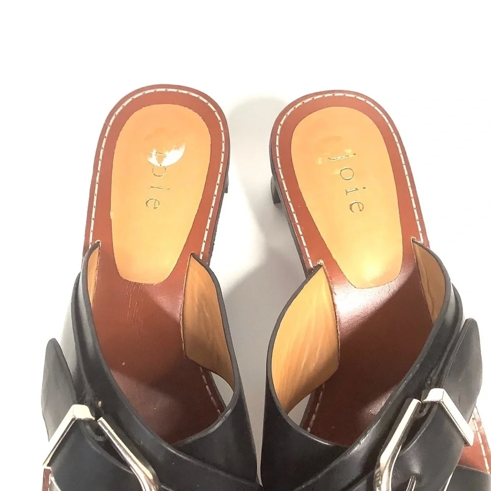 Joie | Landri Buckle Leather Mules